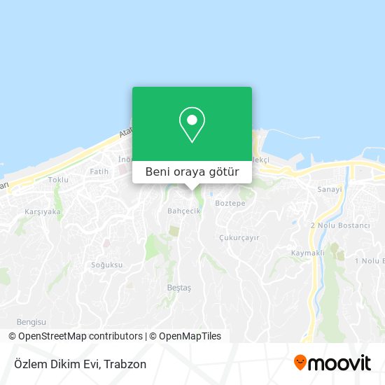 Özlem Dikim Evi harita