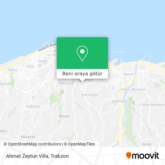 Ahmet Zeytun Villa harita