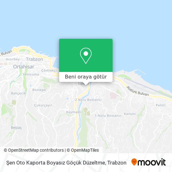 Şen Oto Kaporta Boyasız Göçük Düzeltme harita