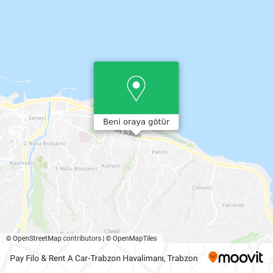 Pay Filo & Rent A Car-Trabzon Havalimanı harita