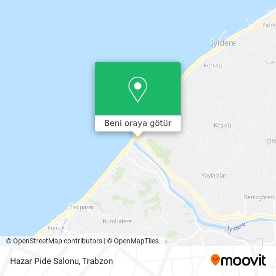 Hazar Pide Salonu harita