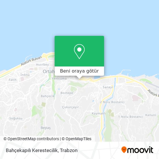 Bahçekapılı Kerestecilik harita