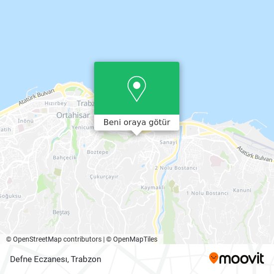 Defne Eczanesı harita