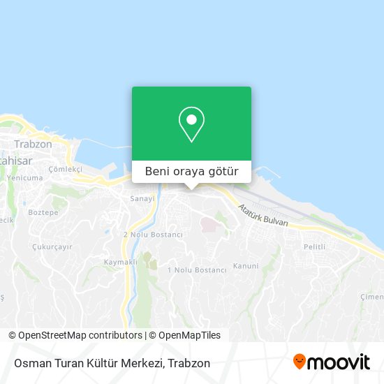 Osman Turan Kültür Merkezi harita