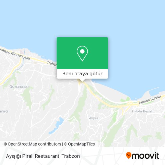 Ayışığı Pirali Restaurant harita