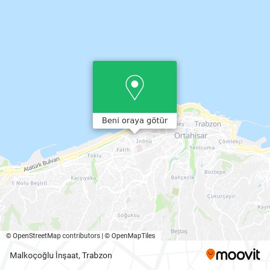 Malkoçoğlu İnşaat harita