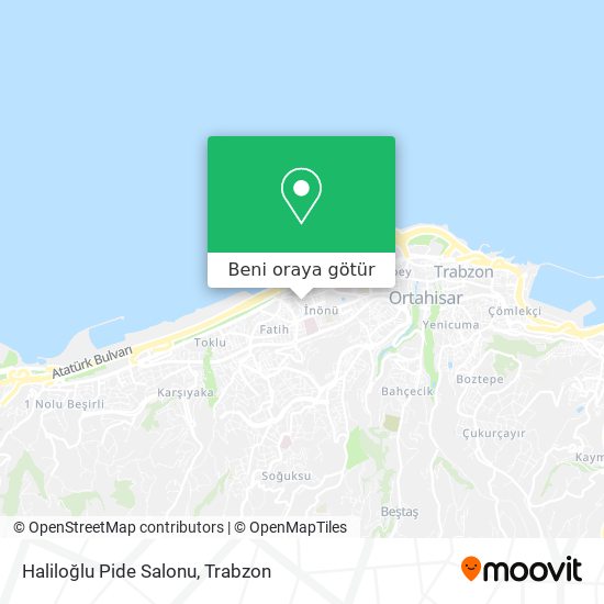 Haliloğlu Pide Salonu harita