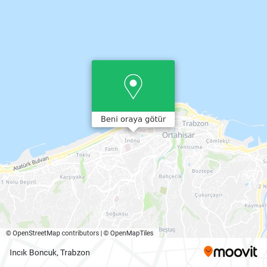 Incık Boncuk harita