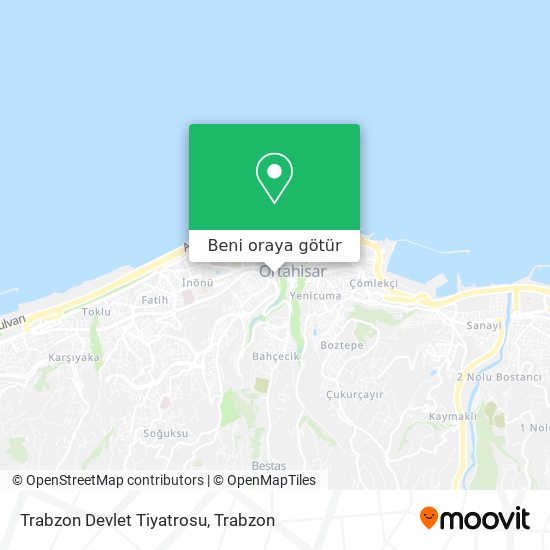 Trabzon Devlet Tiyatrosu harita