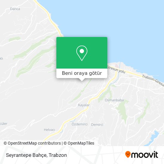 Seyrantepe Bahçe harita