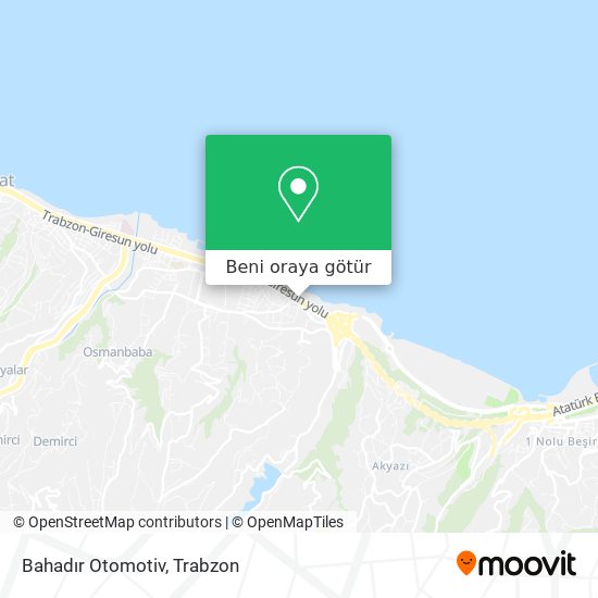 Bahadır Otomotiv harita
