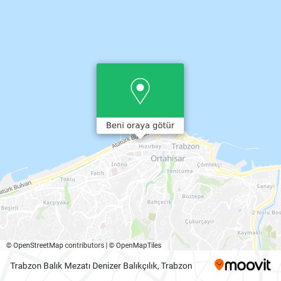 Trabzon Balık Mezatı Denizer Balıkçılık harita