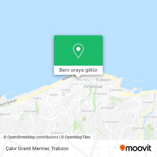 Çakır Granit Mermer harita