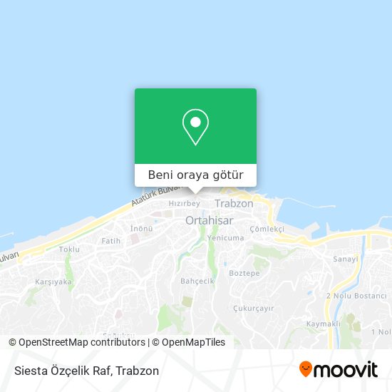 Siesta Özçelik Raf harita