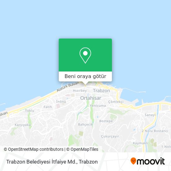 Trabzon Belediyesi İtfaiye Md. harita