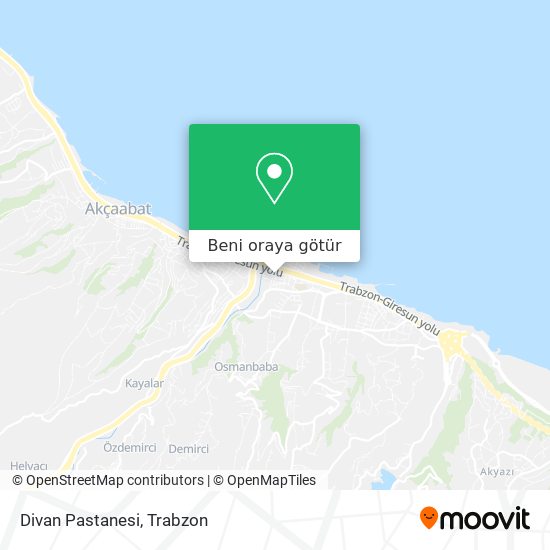 Divan Pastanesi harita
