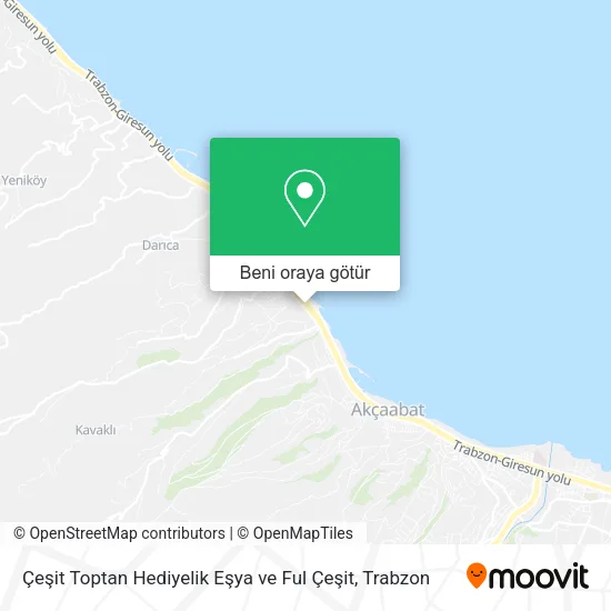 Çeşit Toptan Hediyelik Eşya ve Ful Çeşit harita