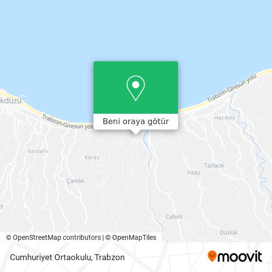 Cumhuriyet Ortaokulu harita