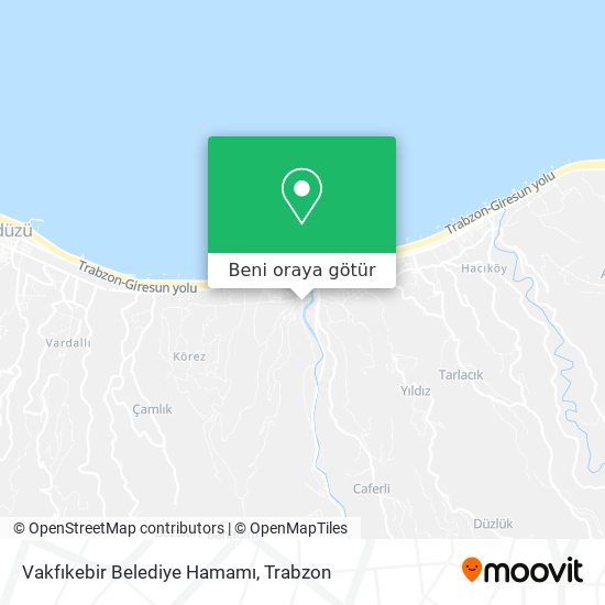 Vakfıkebir Belediye Hamamı harita