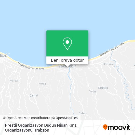 Prestij Organizasyon Düğün Nişan Kına Organizasyonu harita