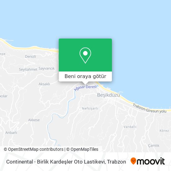 Continental - Birlik Kardeşler Oto Lastikevi harita