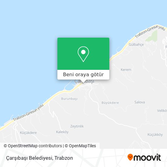 Çarşıbaşı Belediyesi harita