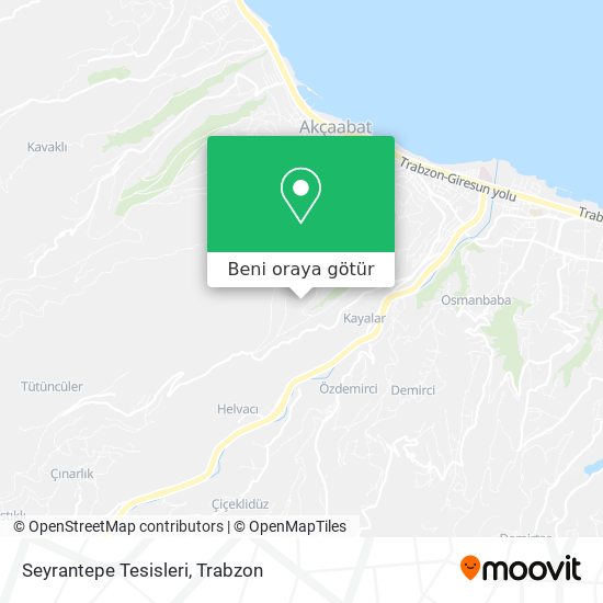 Seyrantepe Tesisleri harita