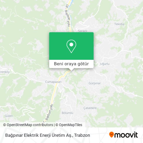 Bağpınar Elektrik Enerji Üretim Aş. harita