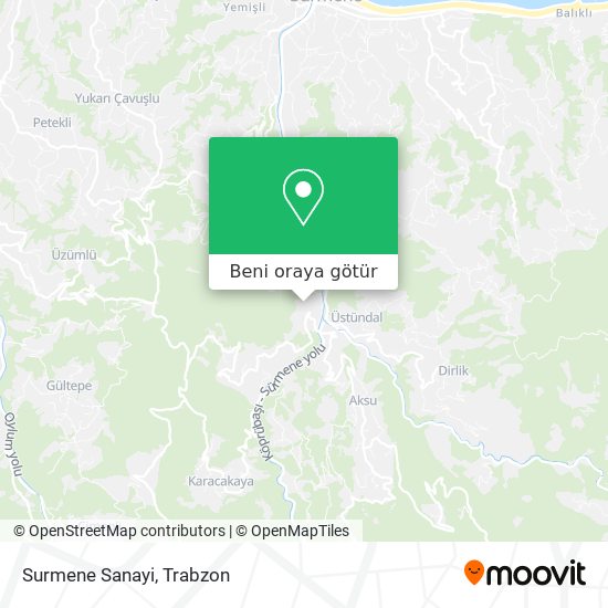 Surmene Sanayi harita
