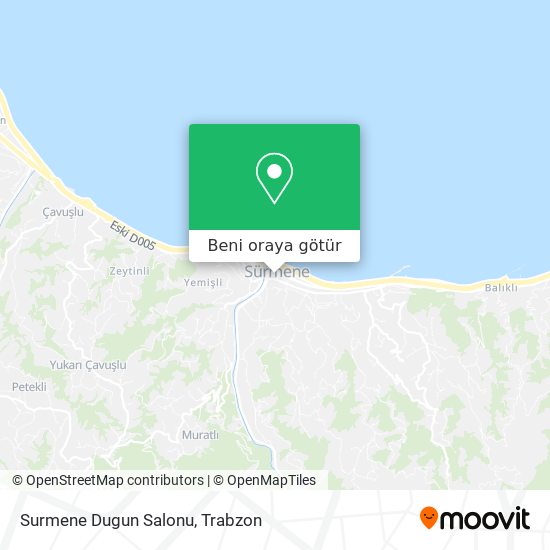 Surmene Dugun Salonu harita