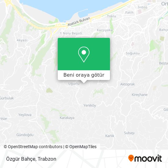 Özgür Bahçe harita