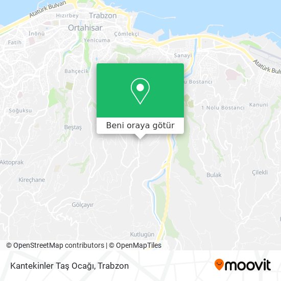Kantekinler Taş Ocağı harita