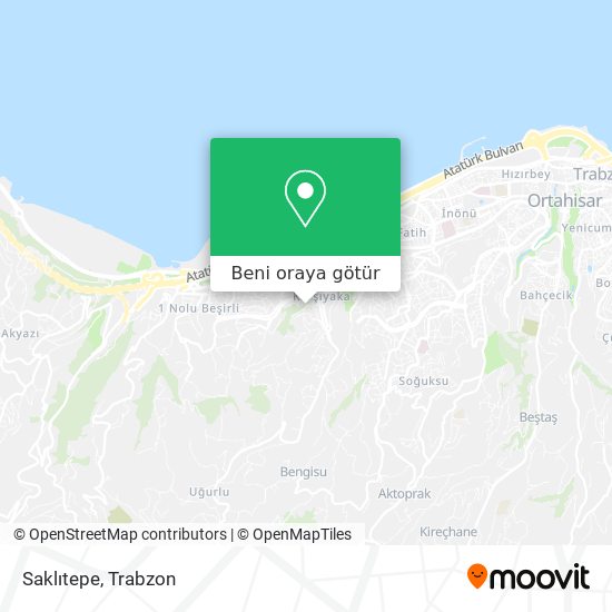 Saklıtepe harita