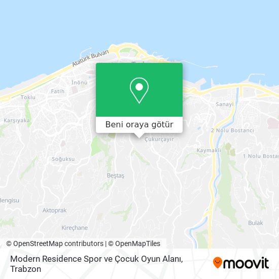 Modern Residence Spor ve Çocuk Oyun Alanı harita