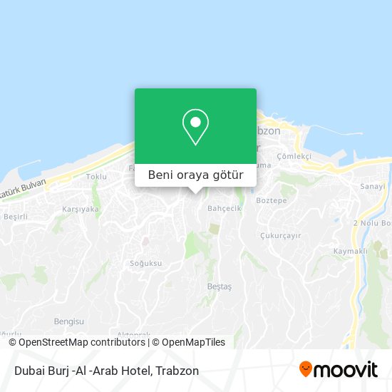 Dubai Burj -Al -Arab Hotel harita