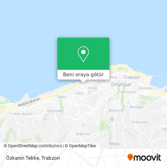 Özkanin Tekke harita