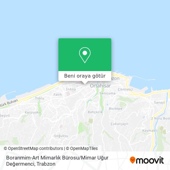 Boranmim-Art Mimarlık Bürosu / Mimar Uğur Değermenci harita