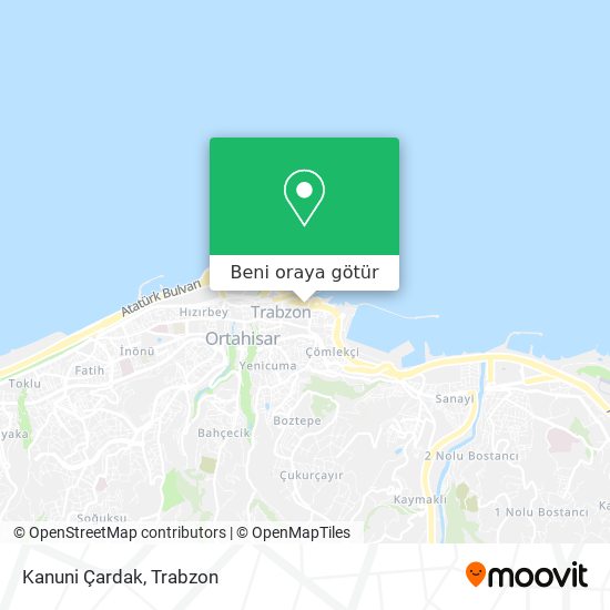 Kanuni Çardak harita