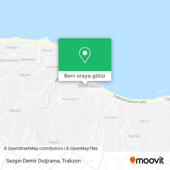Sezgin Demir Doğrama harita