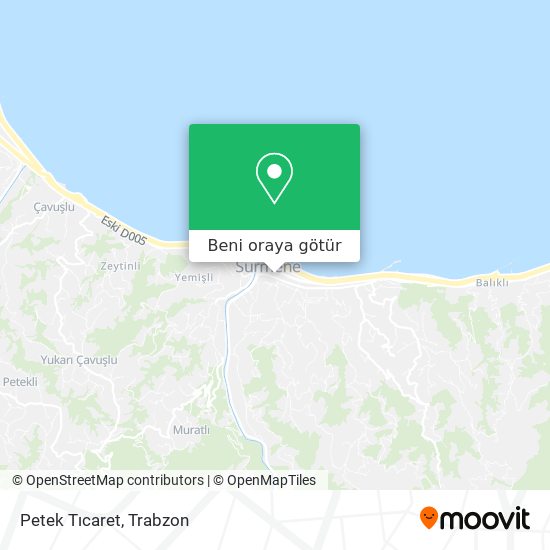 Petek Tıcaret harita