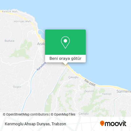 Kerımoglu Ahsap Dunyas harita