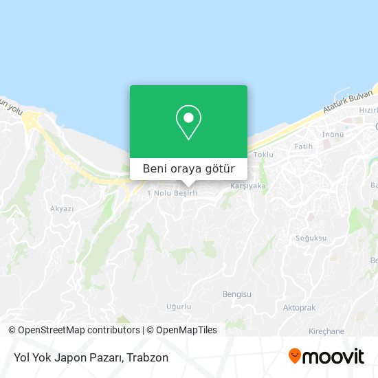 Yol Yok Japon Pazarı harita