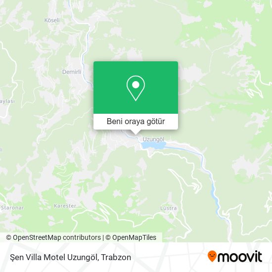 Şen Villa Motel Uzungöl harita