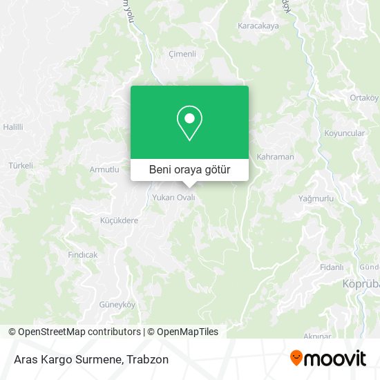 Aras Kargo Surmene harita