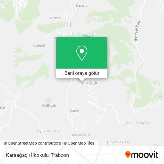 Karaağaçlı İlkokulu harita