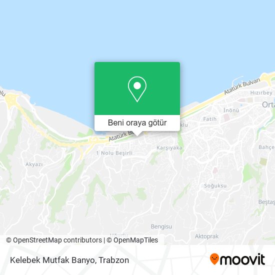 Kelebek Mutfak Banyo harita