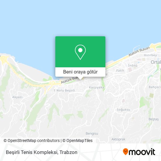 Beşirli Tenis Kompleksi harita