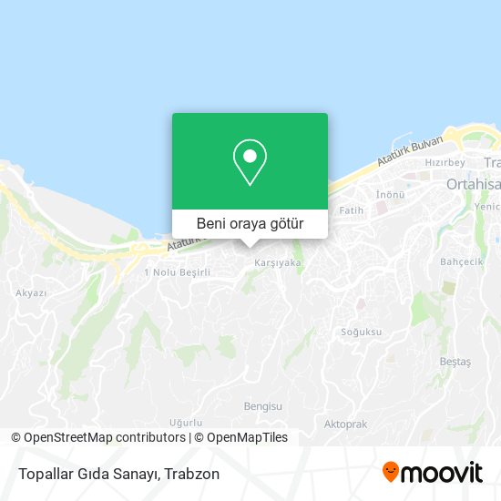 Topallar Gıda Sanayı harita