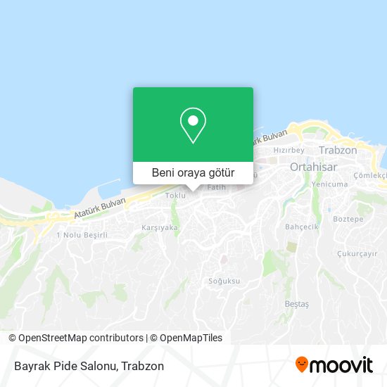 Bayrak Pide Salonu harita