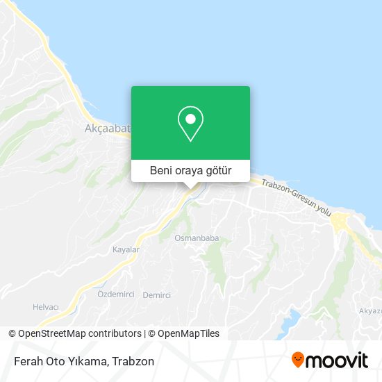 Ferah Oto Yıkama harita
